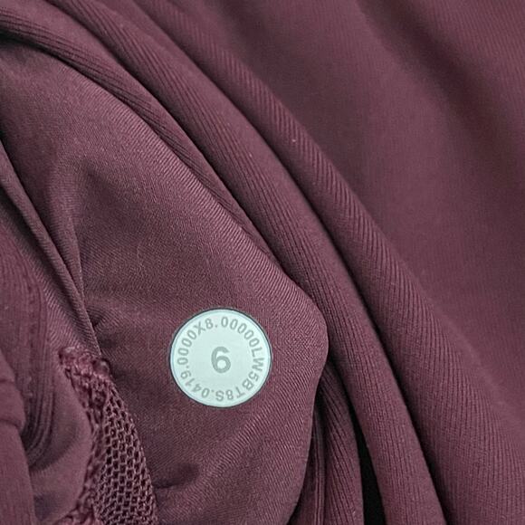 Lululemon Red Cassis On the Fly Pants Full Length (Size 6) - Picture 3 of 7